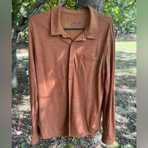 Never worn men’s smartwool 150 button down